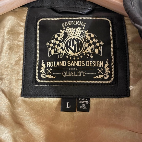 Roland Sands Riot Black Leather Jacket Women Size Large - Picture 4 of 7